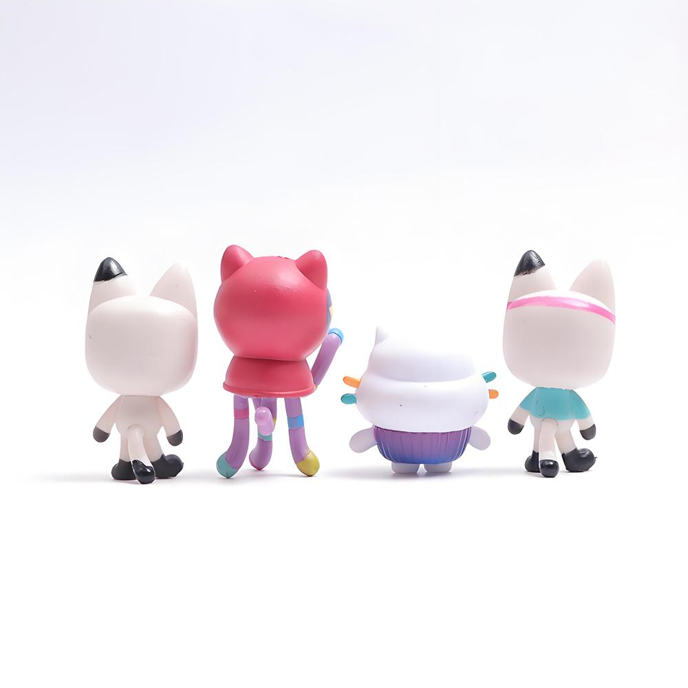 **HOT 13pcs Gabby Dollhouse Anime Model Toy Smiling Car Cat Hug Gaby Girl Dolls Mercat Cartoon Action Figure Xmas Birthday Gift