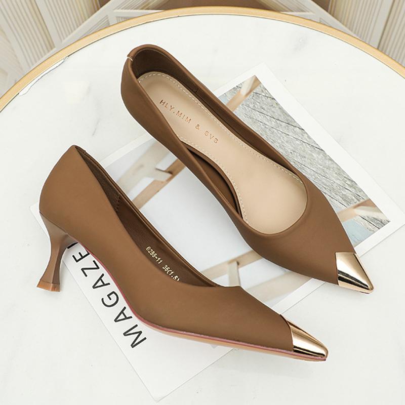 Pantofi cu toc înalt, vârf ascuțit, metalici, 3 culori, pentru femei, pantofi pumps din piele solidă, Traf Bombas Femme, Pantofi pentru petrecere de seară, Rochie Tacones Mujer