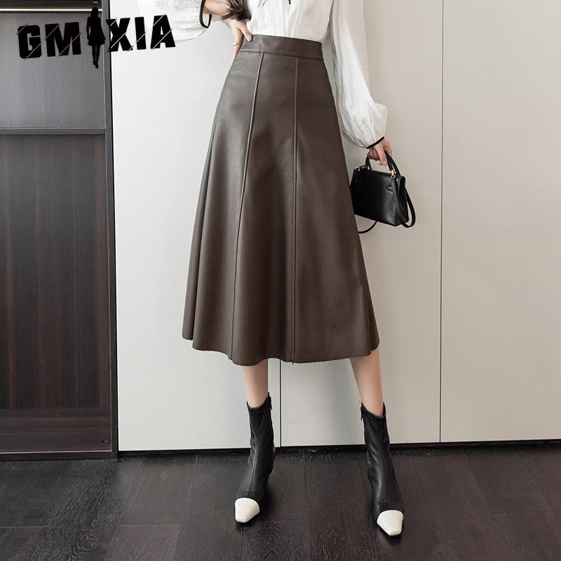 

GMXIA Женская Модная Повседневная Летняя Весенняя Юбка XL кофейный