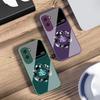 Circle Maple Leaf For Honor 200 90 8X 9X Pro Lite P50 P40 Nova 10 11i P60 Magic4 6 Mate 20 50 Tempered Glass Phone Case