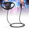 D Type 3.5 Mm Single Listening Earphone Hang Headset for Two Way Radio Microphone(Black)