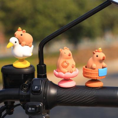 Capybara Araba Dekoru Yaratıcı Bahar Capybara Sallanan Kafa Gösterge Paneli Heykelcik Süsleme Araba İç Dekorasyonu