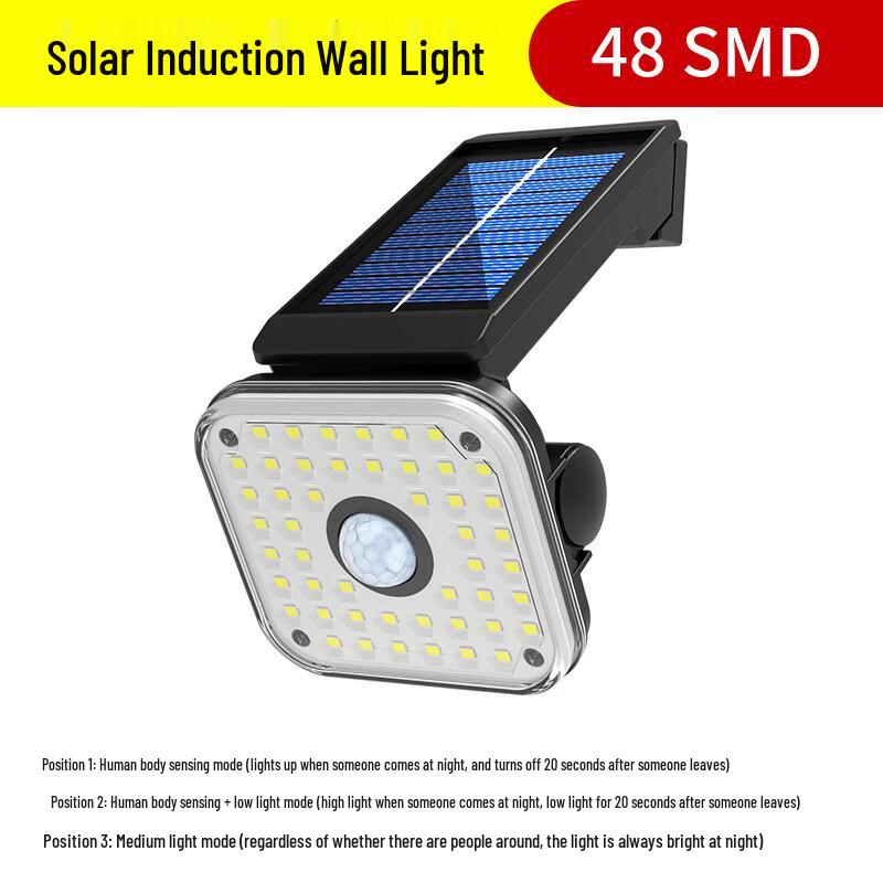 Lishi Solar Motion Sensor Outdoor Wall Light