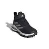adidas Fortarun All Terrain K Slip Resistant Abrasion Resistant Mid Top Kids' Running Shoes Black Gray Kids' (Unisex) Kids' Running Shoes