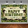 Military Army Theme Boy Birthday Party Decoration Backdrop Camouflage Soldier Aircraft Tank Car Background Kid Gifts Banner Prop