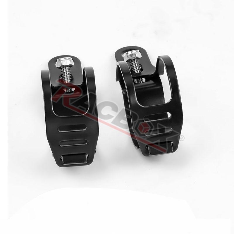 Metal 35-50mm Front Fork Clamp Left Right Motorcycle Turn Signal Lights Mount Fixed Bracket for Sport Chopper Street Custom Bike