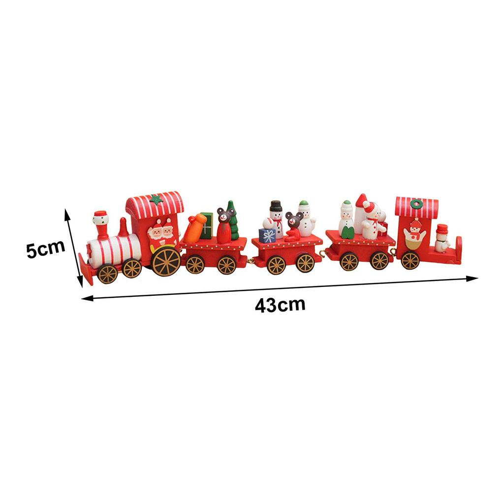 Xmas Train Ornament Table Decor Table Centerpieces Christmas Tree Decoration Train for Shop Window Outdoor Indoor Desktop Party