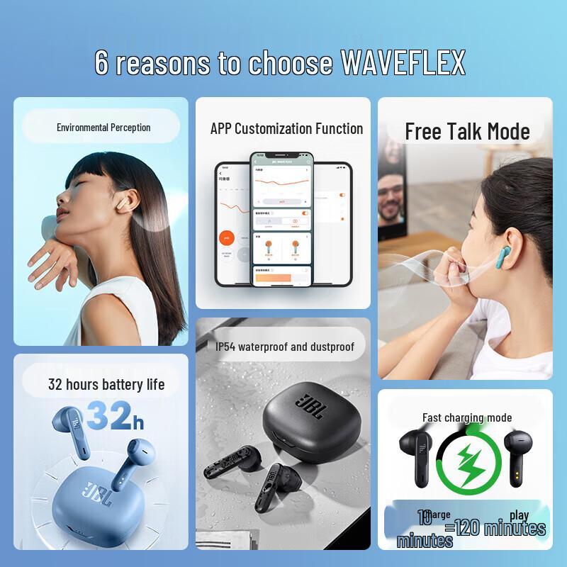 JBL Wave Flex True Wireless Earbuds