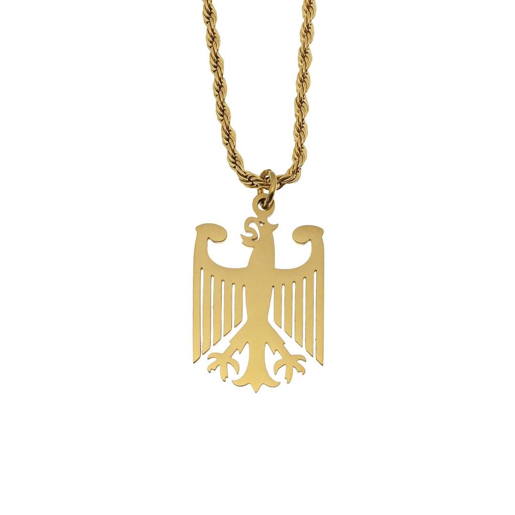 Stainless Steel German Eagle Necklace for Women - Simple and Stylish