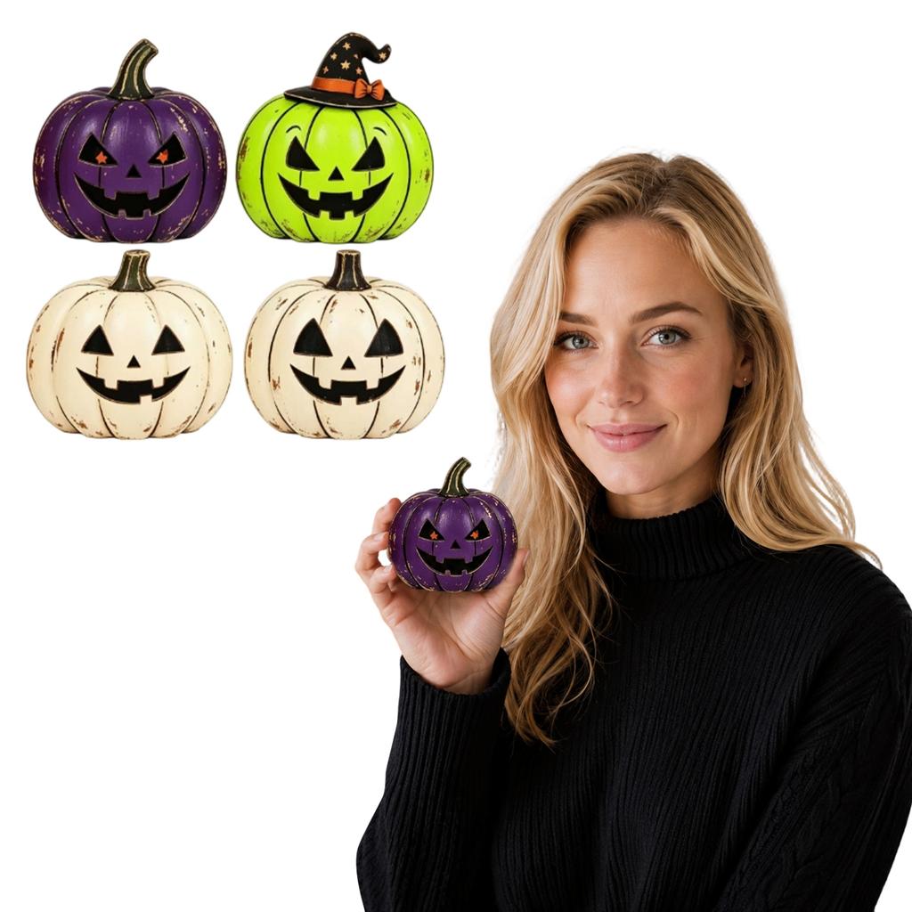 Pumpkin Decoration 2D Wooden Distressed for Fall Home Decor