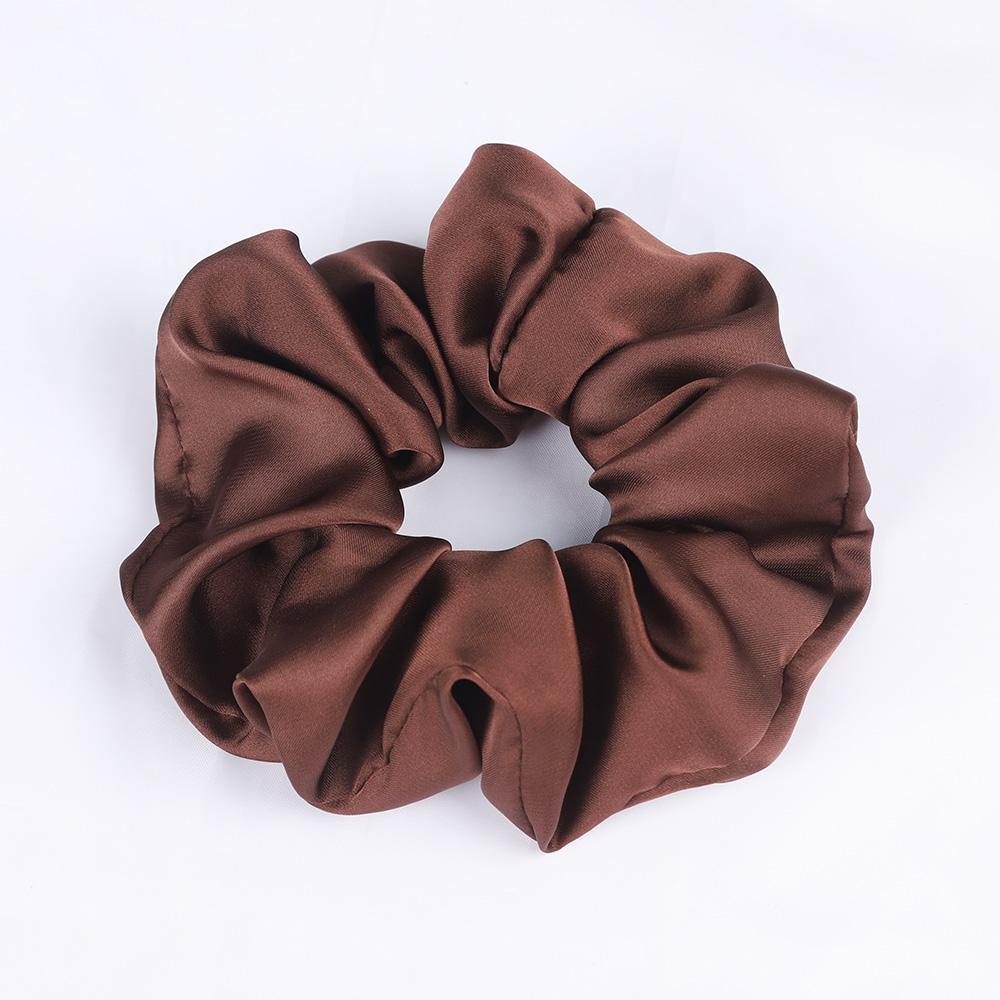 Silk Satin Scrunchies Elastic Hair Bands Women Girls Ponytail Holder Hair Ties Headbands High Quality Hair Accessories Fashion