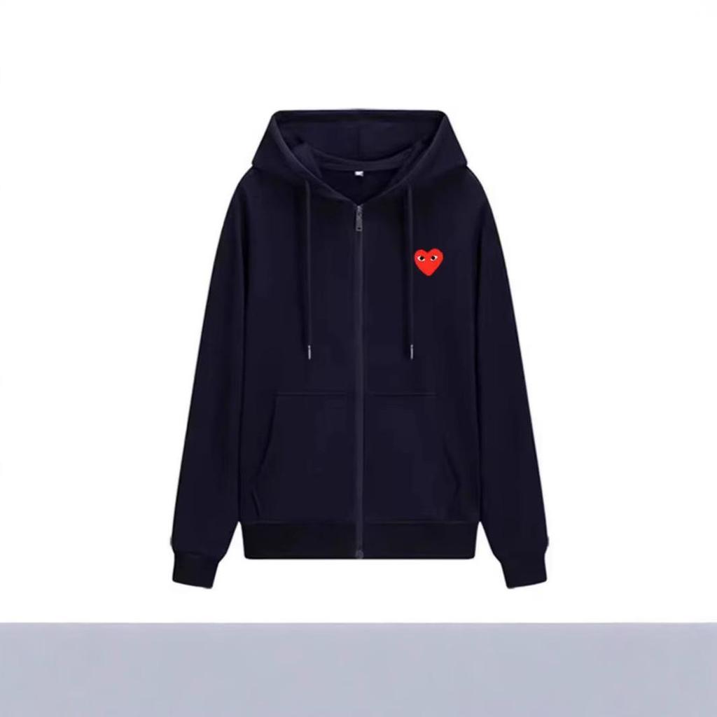Autumn Winter Japanese Trendy Loose Cardigan Hoodie with Embroidery for Couples