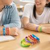 Dekorative Armbänder für Aktivitäten im Klassenzimmer 6 Stück Willkommen zurück in der Schule Armbänder, Erster Schultag Strapazierfähige Gummi-Armbänder Schüler Silikon