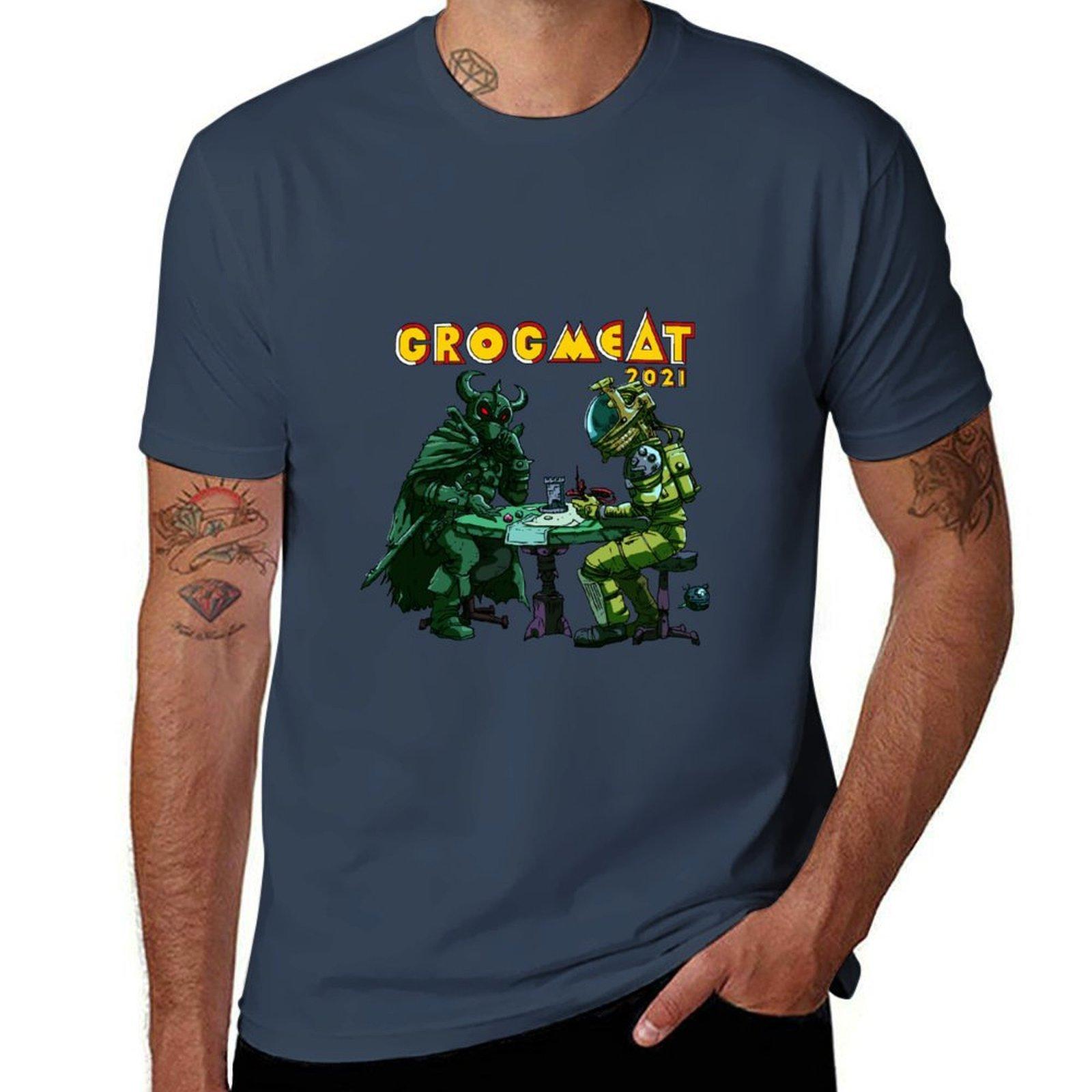 GROGMEAT2021 TShirt Basic Daily Outfit Short Sleeve Tee S
