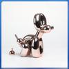 Poop Dog Animal Statue, Shiny Balloon Poop Dog Art Sculpture, Home Decorative Craftwork, Copper Sculpture