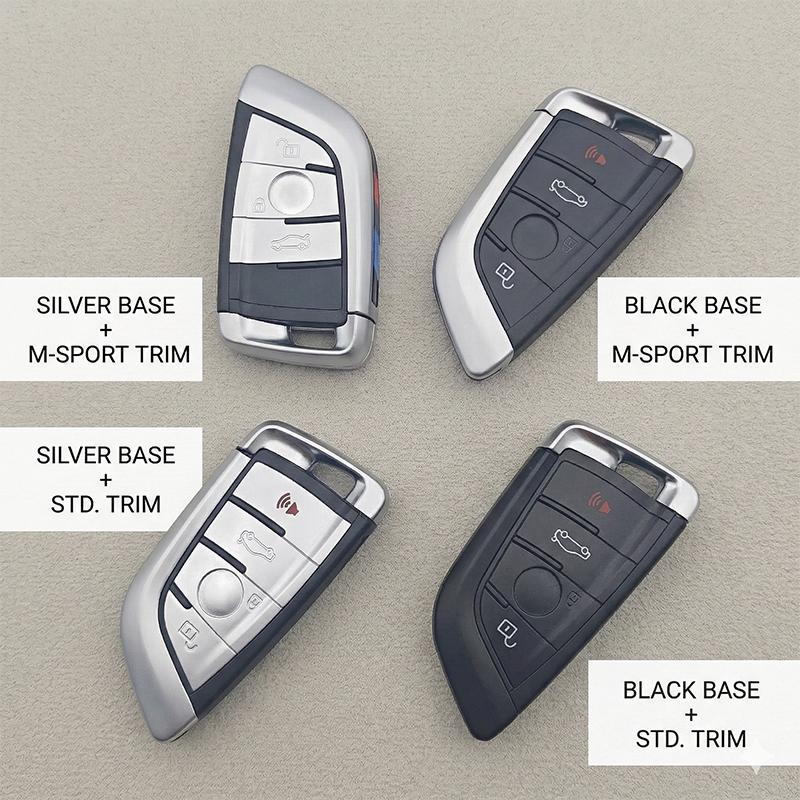 3/4 Buttons Smart Car Key Shell Case For BMW 1 3 5 7 Series X1 X3 X5 F30 F10 F20 Uncut Blade Remote Fob Cover Replacement