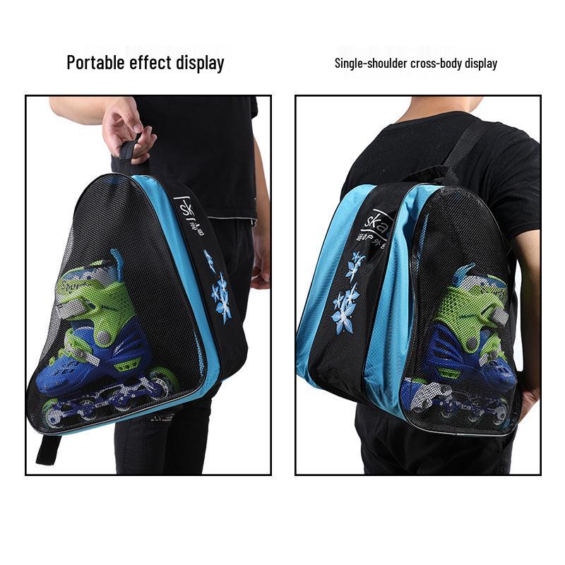 Professional Skating Bag for Kids & Adults - Inline Skates Ice Skates Storage, Breathable, Single Shoulder Design