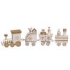Wooden Christmas Small Train Xmas Table Top Ornament Cute Mini Train Ornaments Xmas Ornaments Christmas Decorations Kids Gift