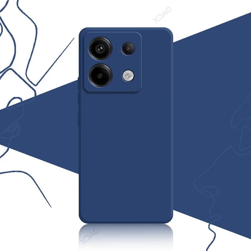 Śliczne kwadratowe silikonowe etui z płynnym silikonem do Xiaomi POCO X6 Pro Neo 5G Luksusowe miękkie etui na telefon POCOX6 X6Pro X6Neo Coque