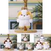 Plush Dog Charm Toy With Cartoon Bow For Wedding Decor And Gift Use