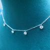 S925 Sterling Sliver 2.5-5CT VVS1 D Color Real Moissanite Chain Necklaces for Women Wedding Fine Jewelry Drop Shipping