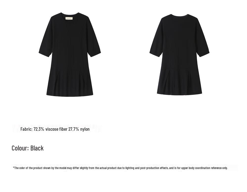 GREEN BELT Women's 3/4 Sleeve Knit Mid-Length Top