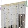 String Curtain, Floral Door Divider, Room Decor, Privacy Tassel, Decorative Polyester Rose Red