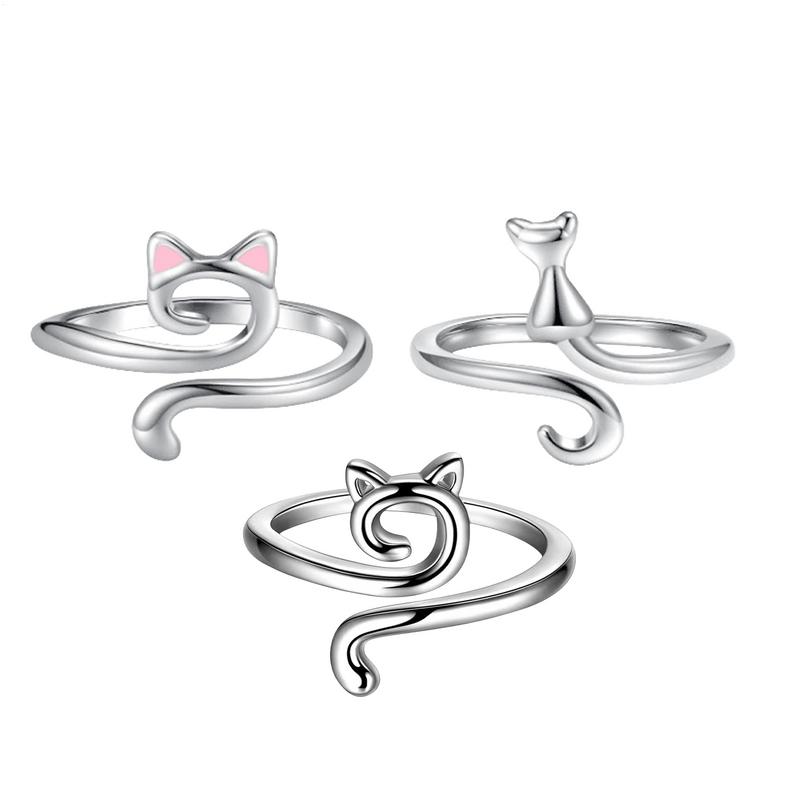 Crochet Ring 3 Pieces Crochet Loop Ring Cute Crochet Ring Thread Ring Smooth Yarn Guide for Mother's Day Thanksgiving Gifts