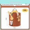 Childrens Plush Toy Storage Bin With Thick Felt Material For Clothes And Toys