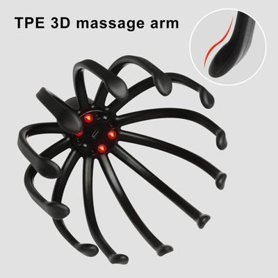 Electric Octopus Head Massager Deep Scalp Massage 3 Modes Vibrating Head Massager