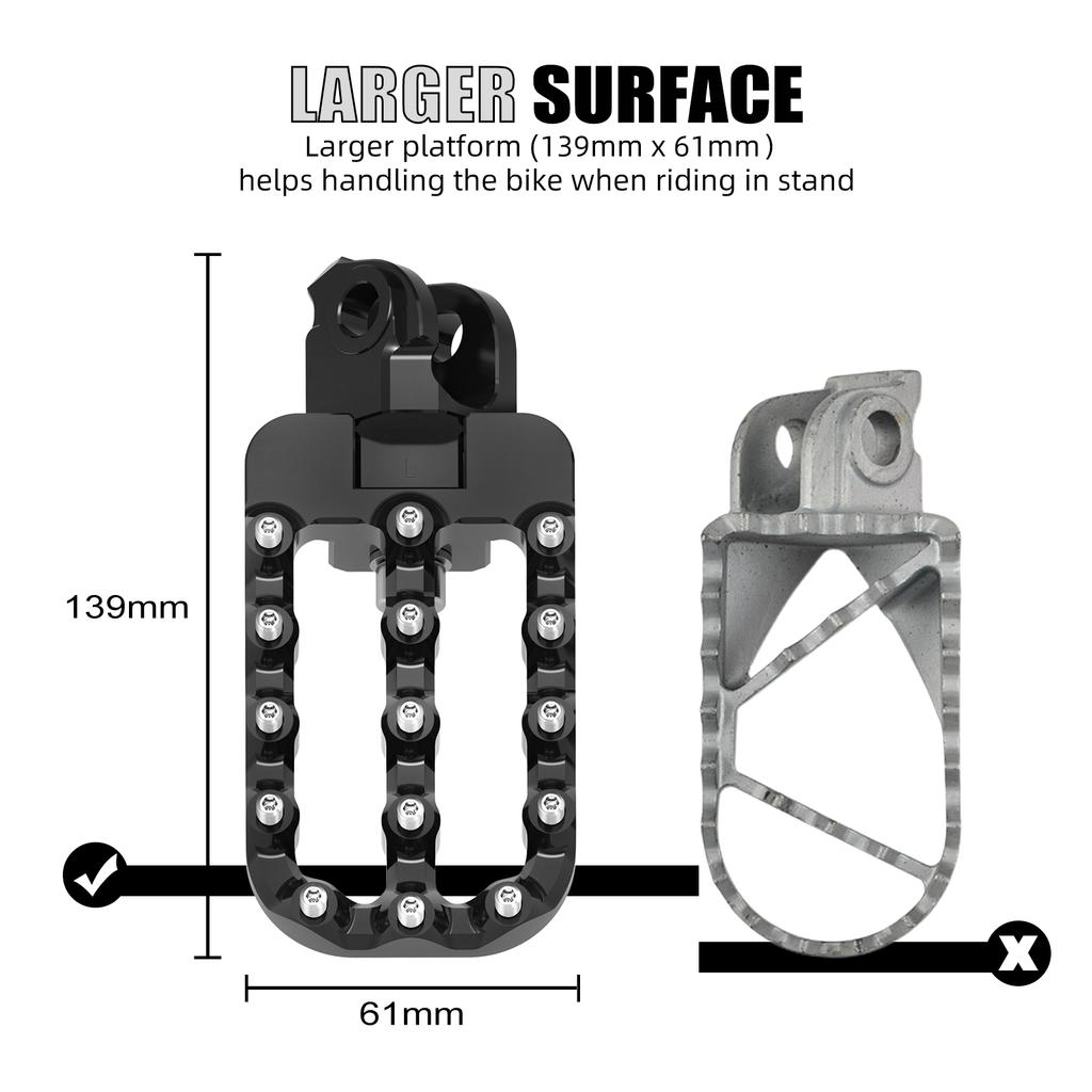 20mm Lower Foot Rest Footpegs Pedal For KTM 690 Enduro R 690 SMCR 2008-2025 790 890 ADVENTURE /R 2019-2025 Husqvarna NORDEN 901