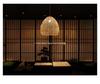 Japanese Rattan Pendant Light for Restaurant, Bar, Bedroom, Study, Tea Room, or Tatami Homestay