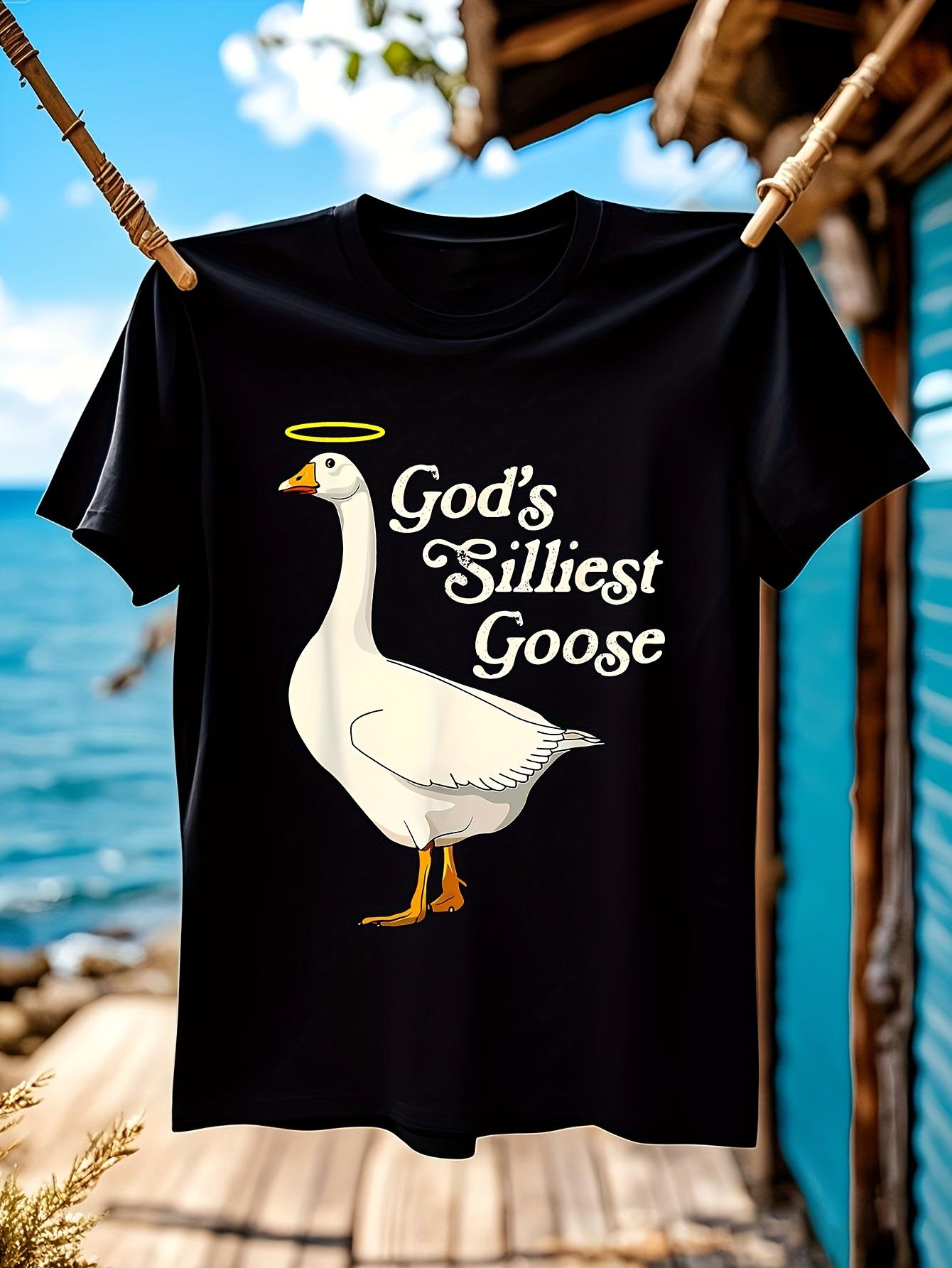Funny Tshirt Funny Goose Graphic Tshirt - GodS Silly Goos... S