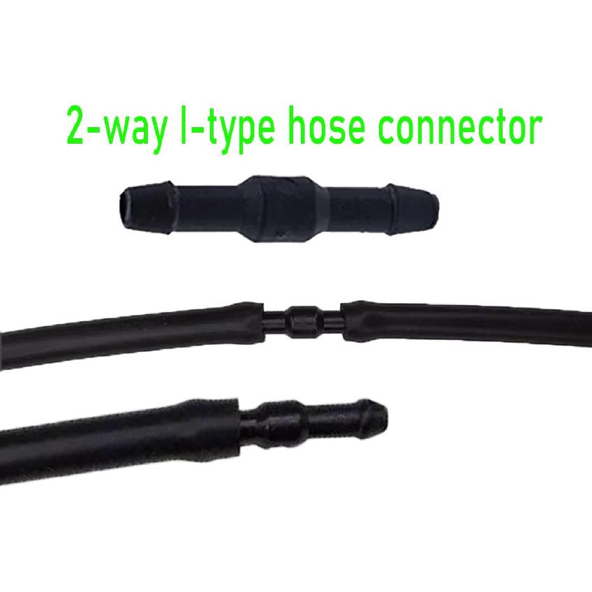24Pcs Windshield Washer Hose Connector Kit, 3-way(T-type) 3-way(Y-type)2-way (I-type) Fit for Automotive Car Motorcycle Truck and Most Car Windshield