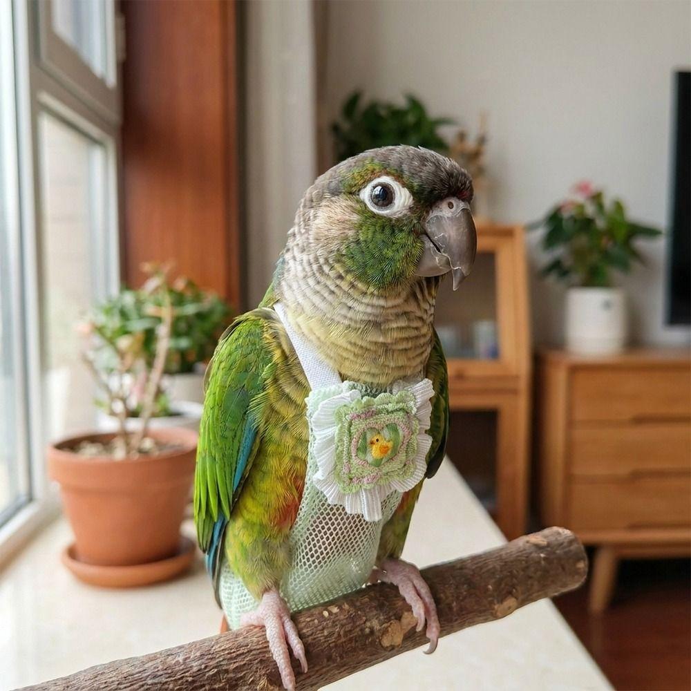 Adjustable Pet Parrot Diaper Snap-Closure Bird Vest Safety Parrot Nappy  for Cockatiel Pigeons