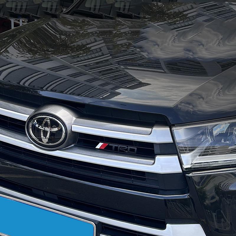 TRD Emblem Front Grille and 3D Metal Rear Badge for Toyota Highlander 2015 2016 2017 2018 2019 2020 2021 CWI1