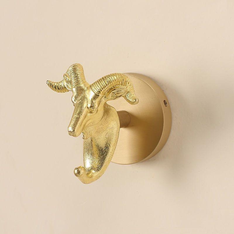 Leaf Ginkgo Brass Angel Bird Dragonfly Wall Hook With Adhesive For Door Decor
