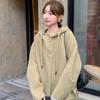 Women's Short Hooded Wool Coat - Autumn/Winter 2025, Small Size, Loose Fit, Double-Sided