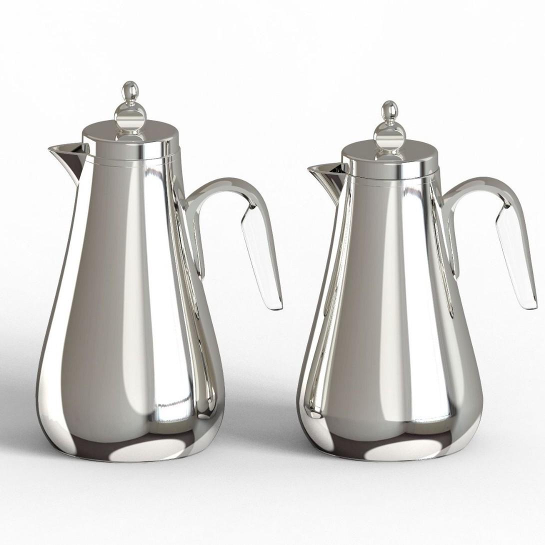 

Large Capacity Portable Thermos Flask with Glass Liner for Dorms 1L білий