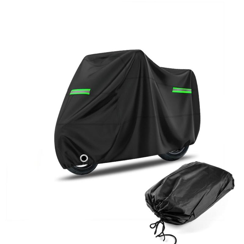 Motorcycle Rain Dust Sun Shield Wear Resistant Fabric Foldable Design Easy Storage And Quick Installation