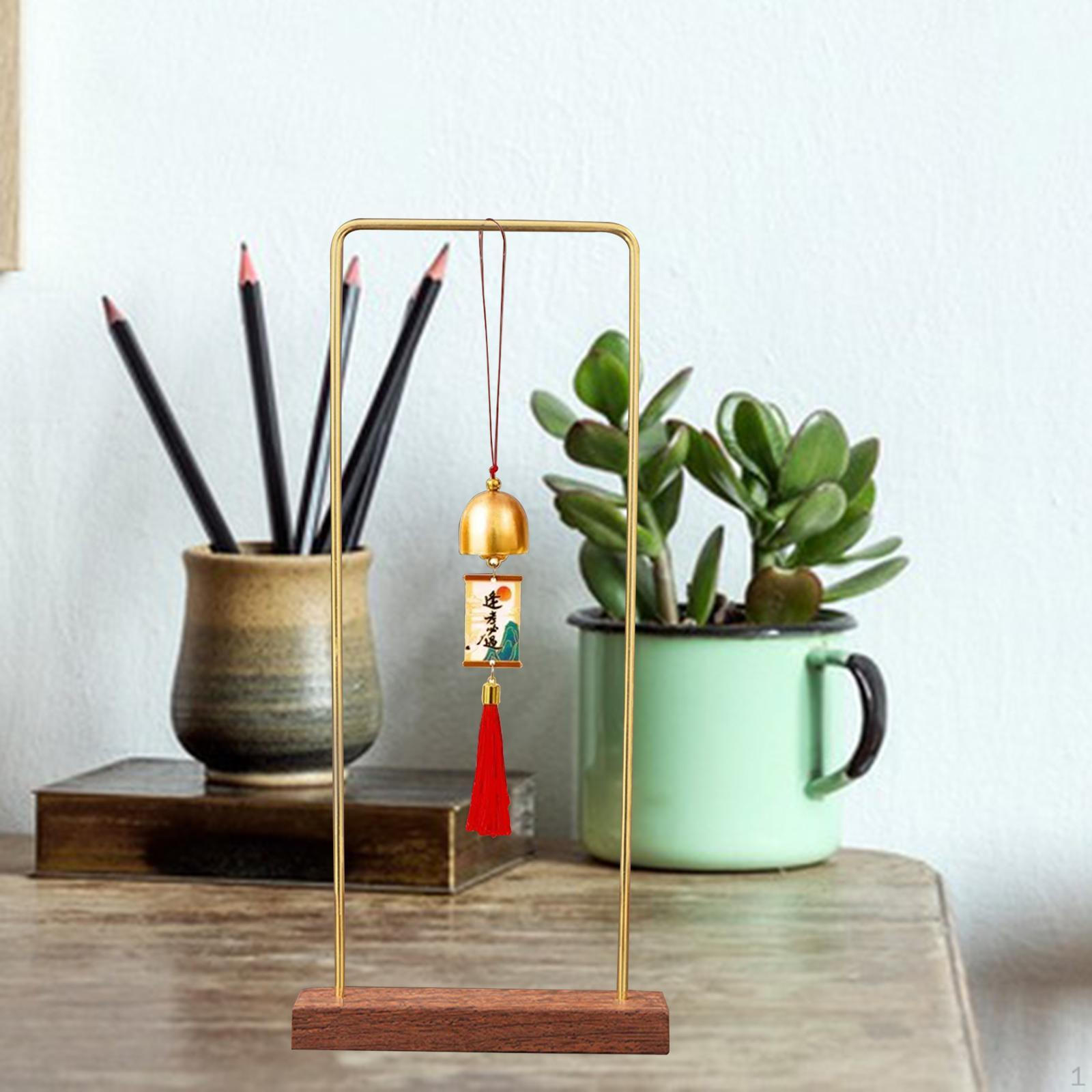 

Wind Chime Stand Support Minimalist Versatile Rack Windchime Holder for Pendants Meditation Bells