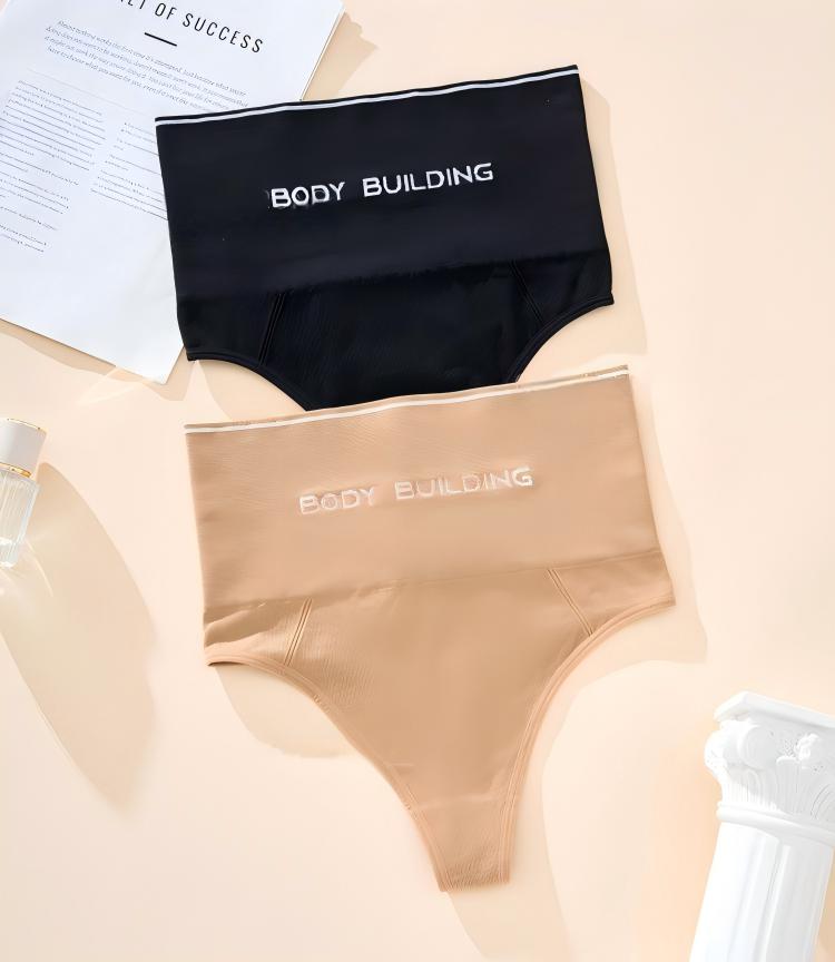 New Custom Black Skin-Tone Seamless Thong Shapewear Panty for Tummy Control S бежевый