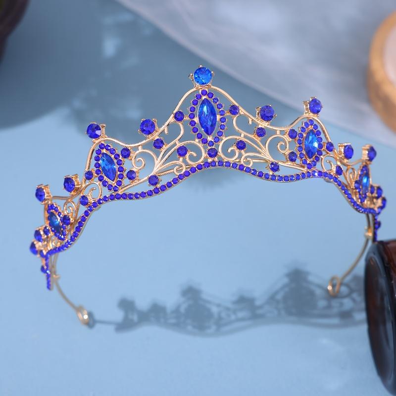 Baroque Crystal Tiaras And Crowns For Women Bride Rhinestone Prom Diadem Bridal Wedding Hair Accessories Jewelry Crown Tiara