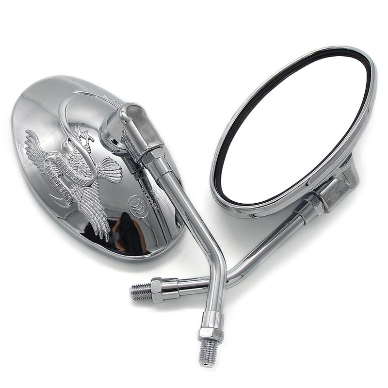 Motorcycle Rearview Mirror 10mm Side Mirror For Kawasaki EL250 EN400 EN450 EN500 VN250 VN400 Vulcan Classic VN750 VN800 VN900