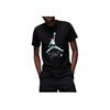Jordan Solid Pattern Printed Round Neck Short Sleeve T-Shirt Men Tops Black DV8414-010