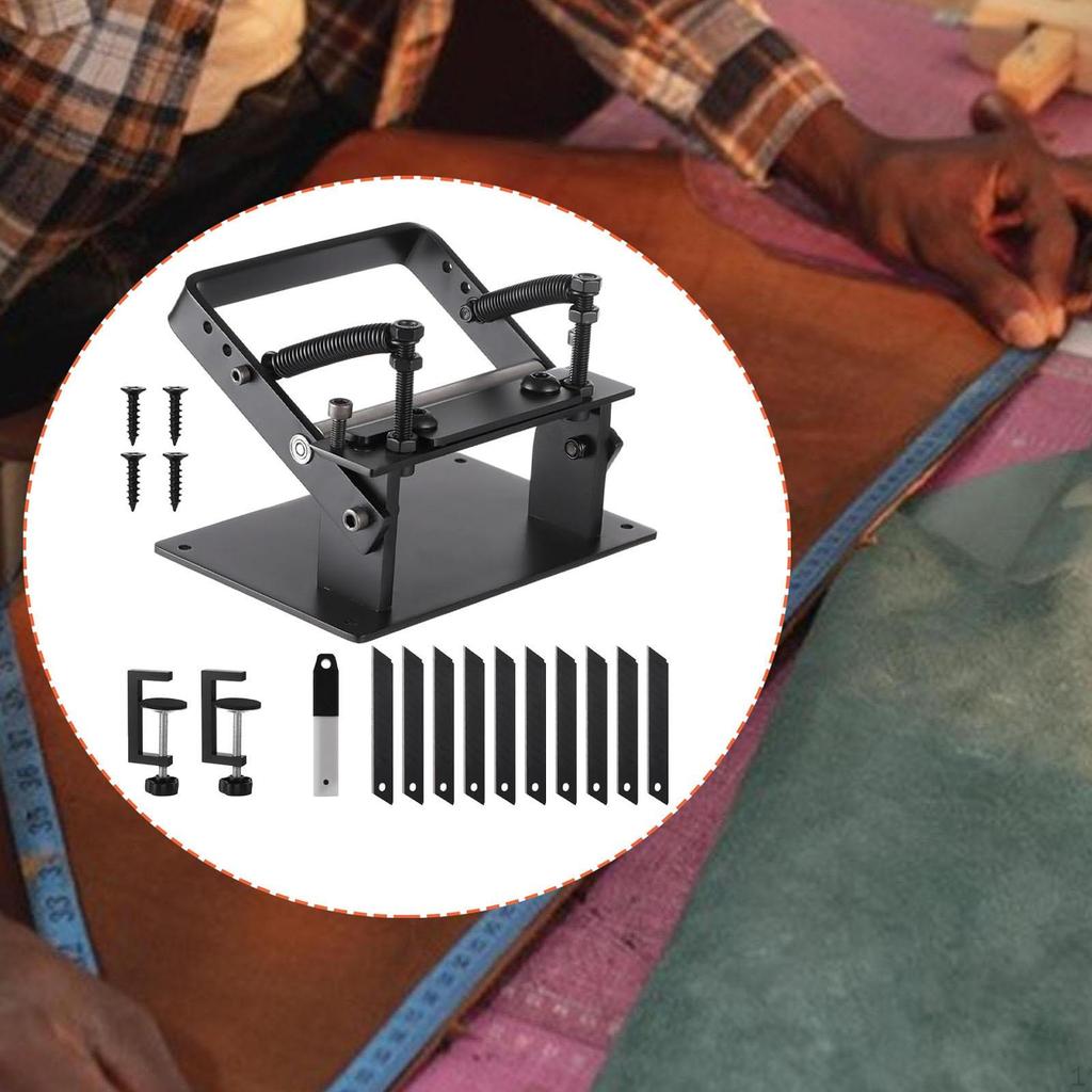 Manual Leather Peeling Machine Skiver DIY Cutting Adjustable,Working Tool Paring Edge