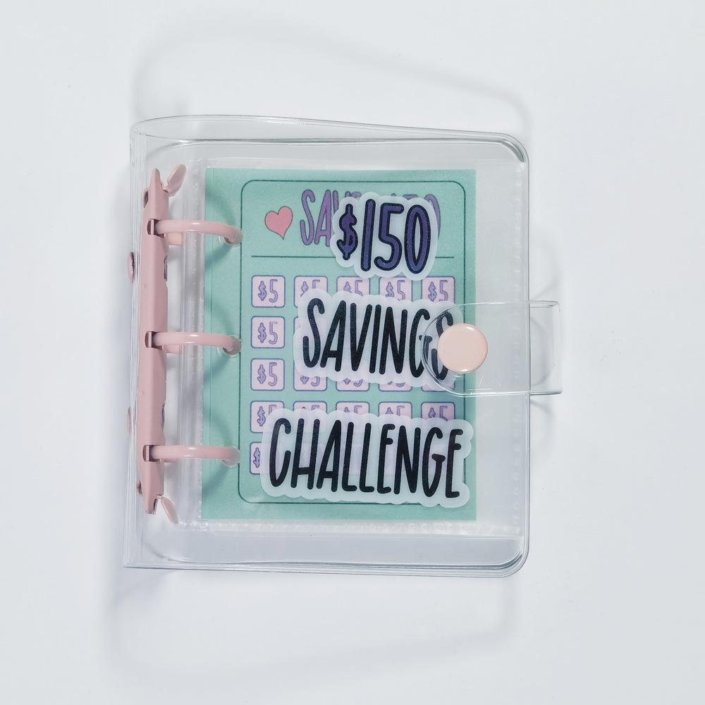 Cross-border Mini Cash Saving Binder: Loose-leaf Money Bag and Savings Challenge Book