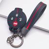 Soft Silicone Smart Key Sleeve for Smart Fortwo 451 Forfour 453 Mercedes-Benz with Keychain Honeycomb Texture Anti Scratch Smart Key Fob Sleeve