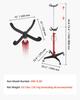 Hydraulic Transmission Jack, 1100 Lbs / 0.5 Ton Lifting Capacity Telescoping Transmission Jack with Foot Pedal, 360° Swivel Wheel, 112-187 Cm High