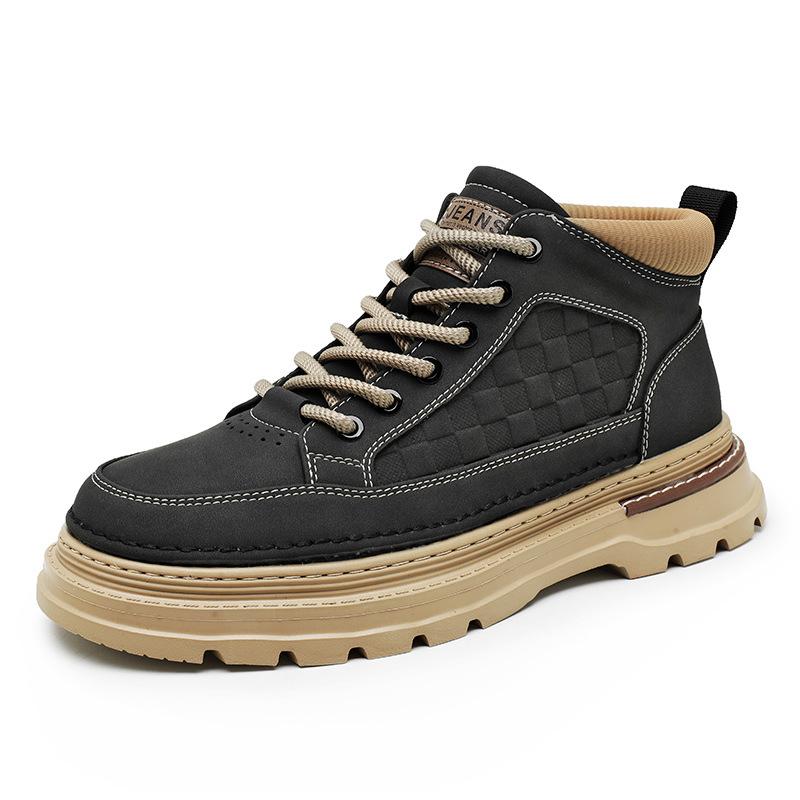 Martin Boots Herrenschuhe 2025 neu Herbst High-Top Lederschuhe Plateausohle Rutschfest Arbeitsschutzschuhe Outdoor-Sportarten Trendschuhe